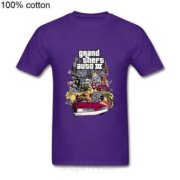 Žaidimas GTA (grand theft auto III Marškinėliai Vyrams Streetwear Marškinėlius Vyrų ir Moterų, Garsaus Prekės ženklo Marškinėlius Vaikų Viršūnes Tees marškinėlius homme
