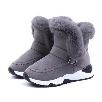 Žiemos 2020 naujų vaikinų ir merginų šilti sniego batai , Mados ir laisvalaikio medvilnės pliušas batai vaikams
